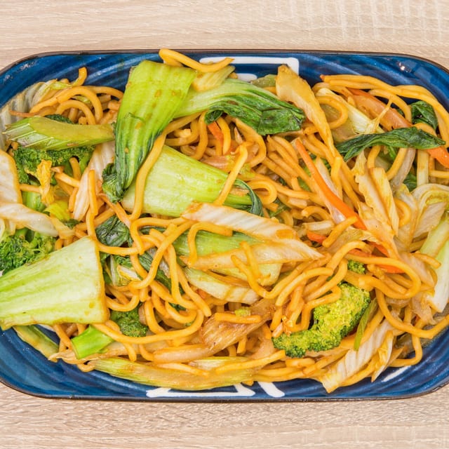 Vegetable Pan Fried Lo Mein Noodle 蔬菜炒面.