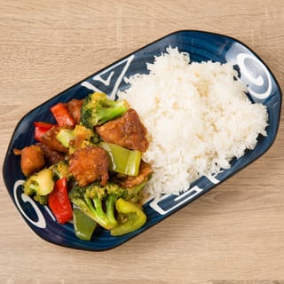 L. General Tso's Chicken Over Rice