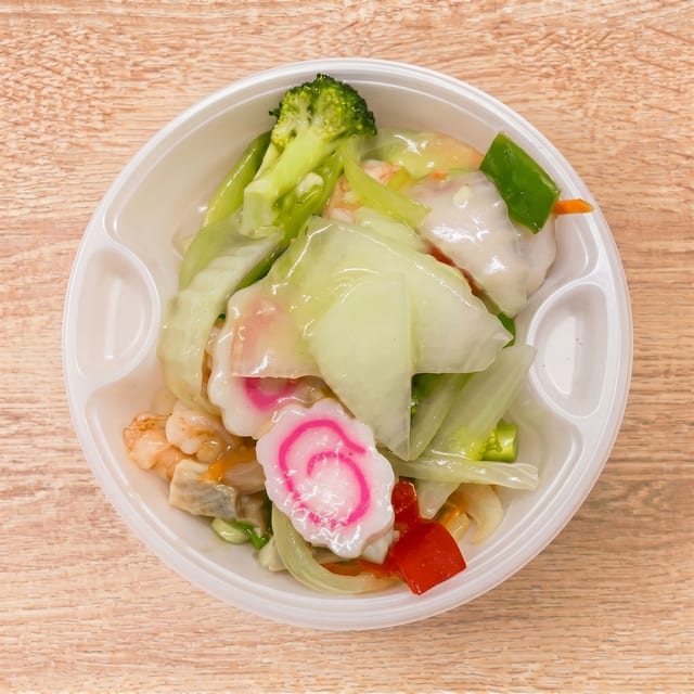 L. Mixed Veggies Over Rice.