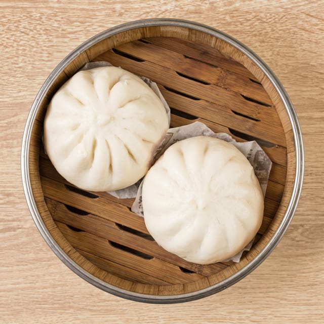 Bok Choy Pork Bun.