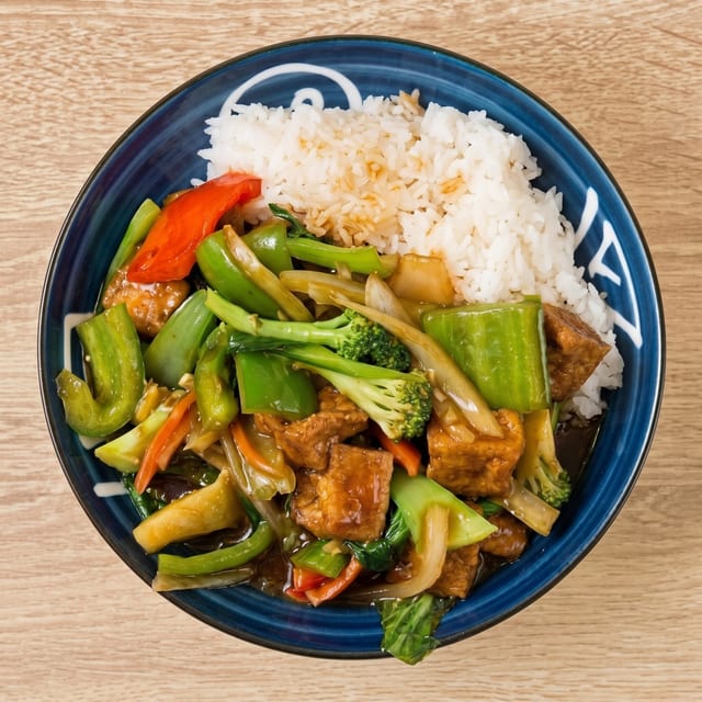 Mixed Veggies with Tofu.