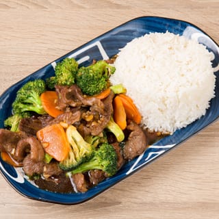 Beef Broccoli Over Rice