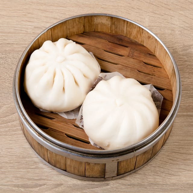 Bok Choy Pork Bun.
