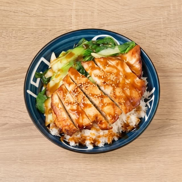 Chicken Teriyaki Over Rice.