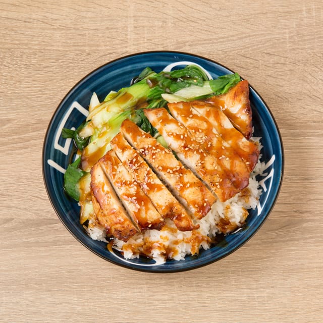 Chicken Teriyaki Over Rice.