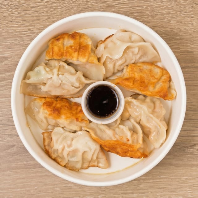 House Shrimp, Pork & Mushroom Dumpling.