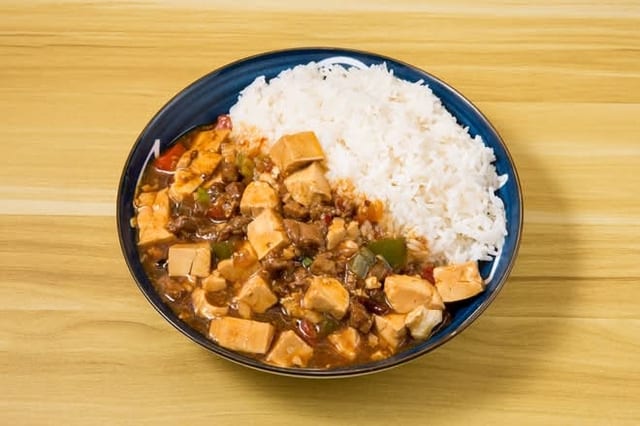 Mapo Tofu Over Rice 🌶️.