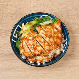 Chicken Teriyaki Over Rice 日式铁板 鸡盖饭